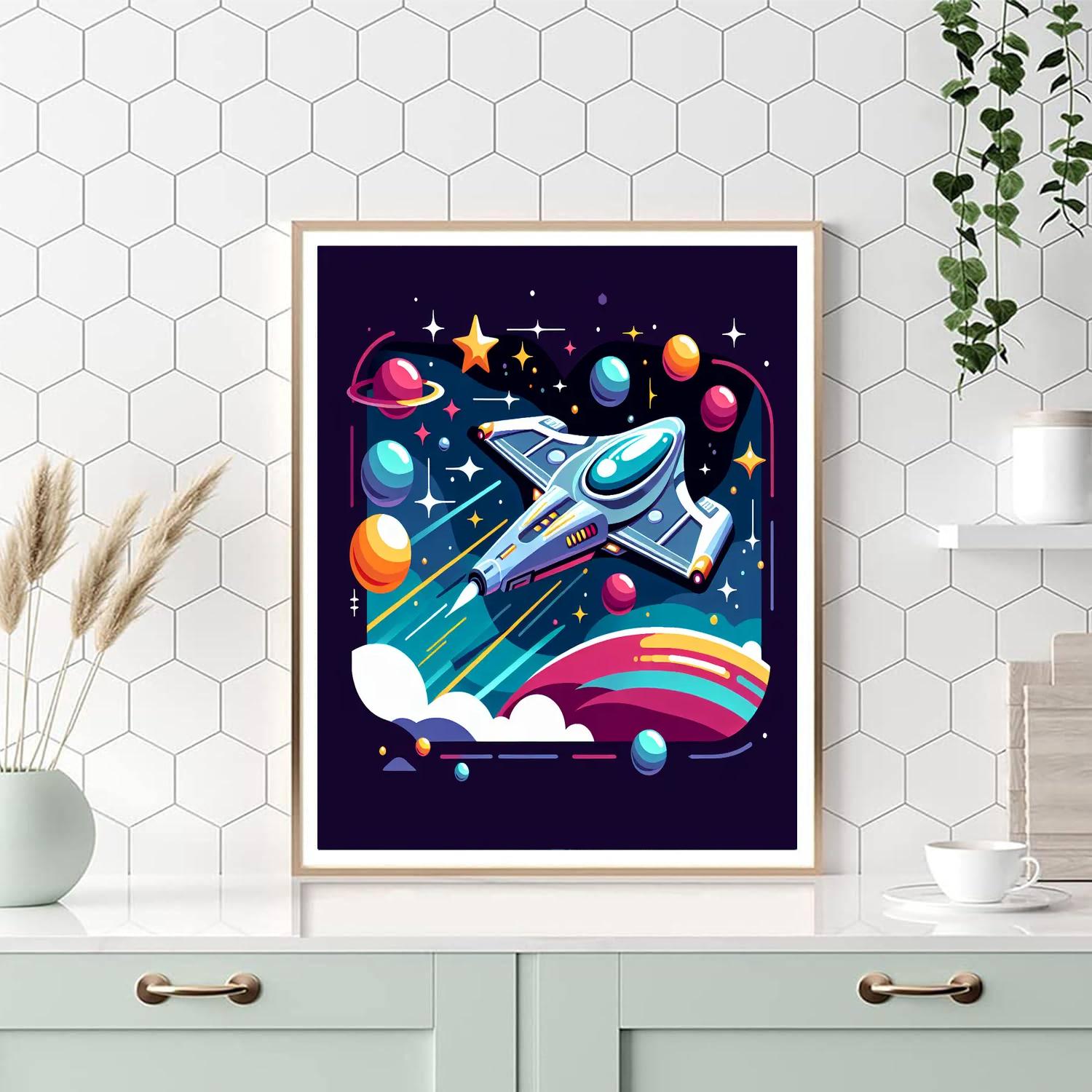 Starship Voyage Paint By Numbers Kits