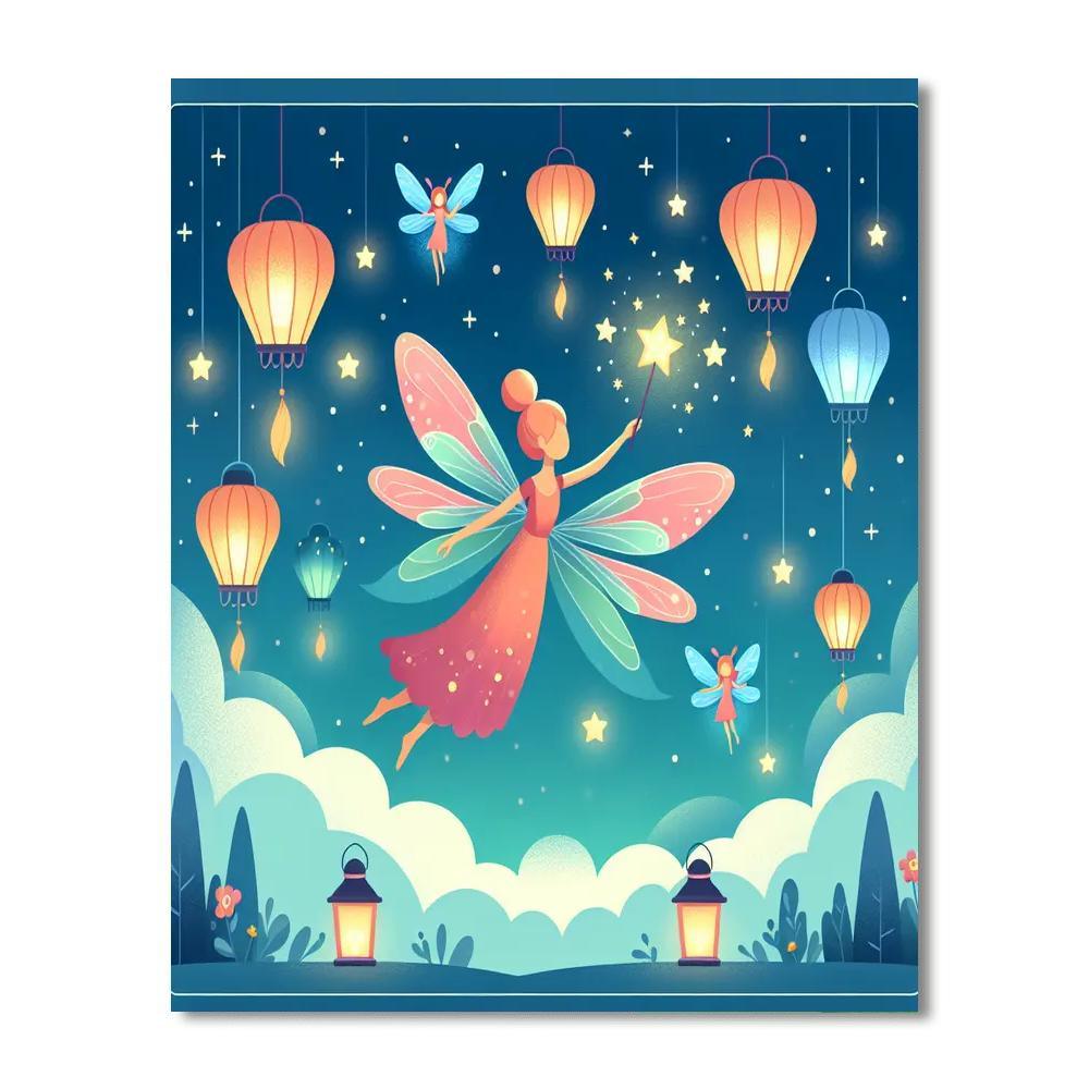 Floating Fairy Fiesta Paint By Color
