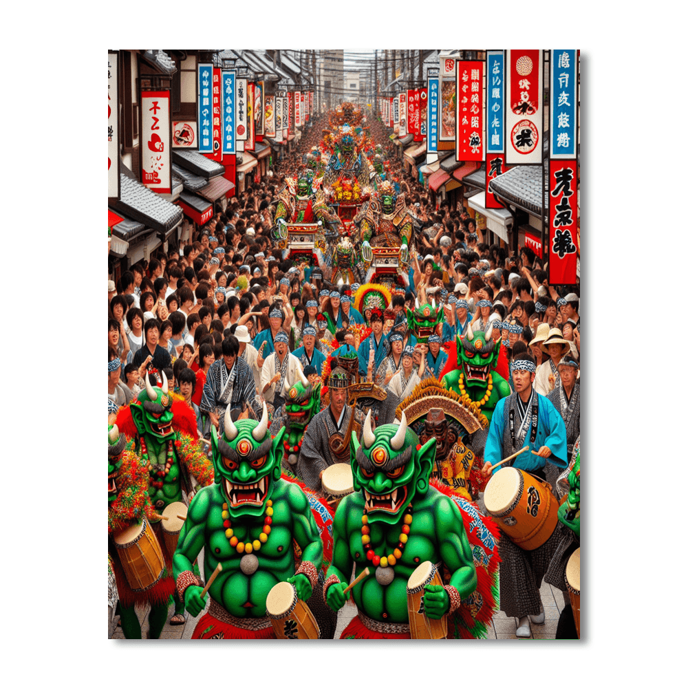 Oni Matsuri Paint By Numbers Art