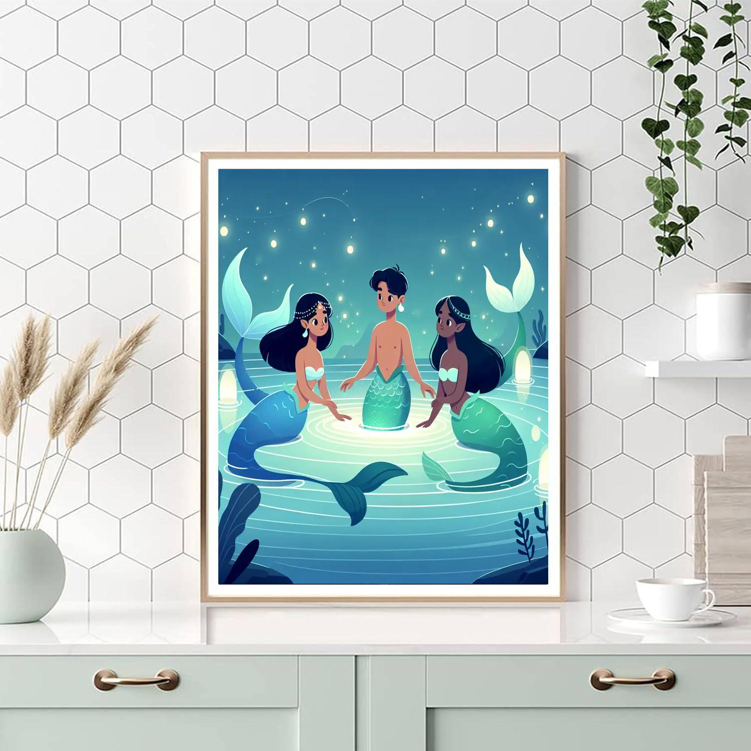 Enchanted Lagoon Legends Paint By Color