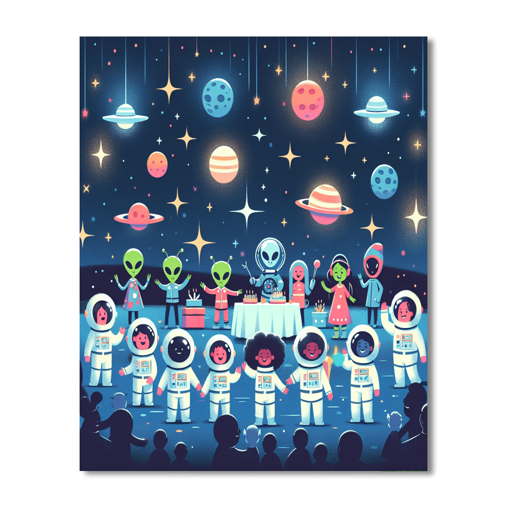 Galaxy Festival Of Stars Paint By Color