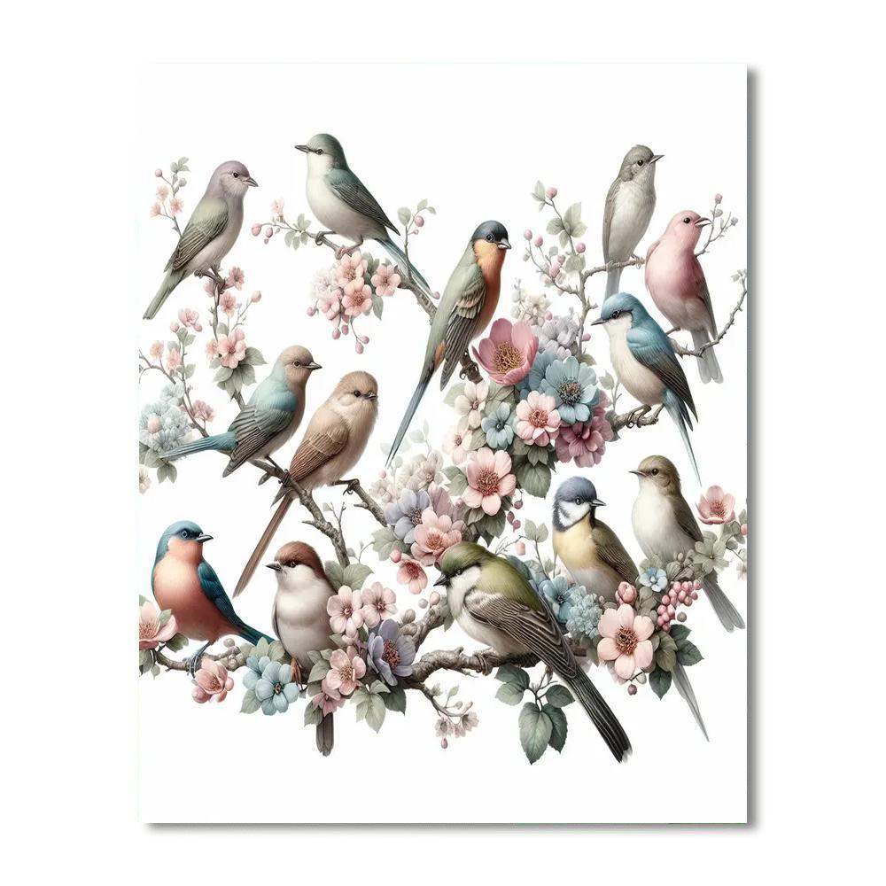 Graceful Birdsong Painting By Numbers Kit