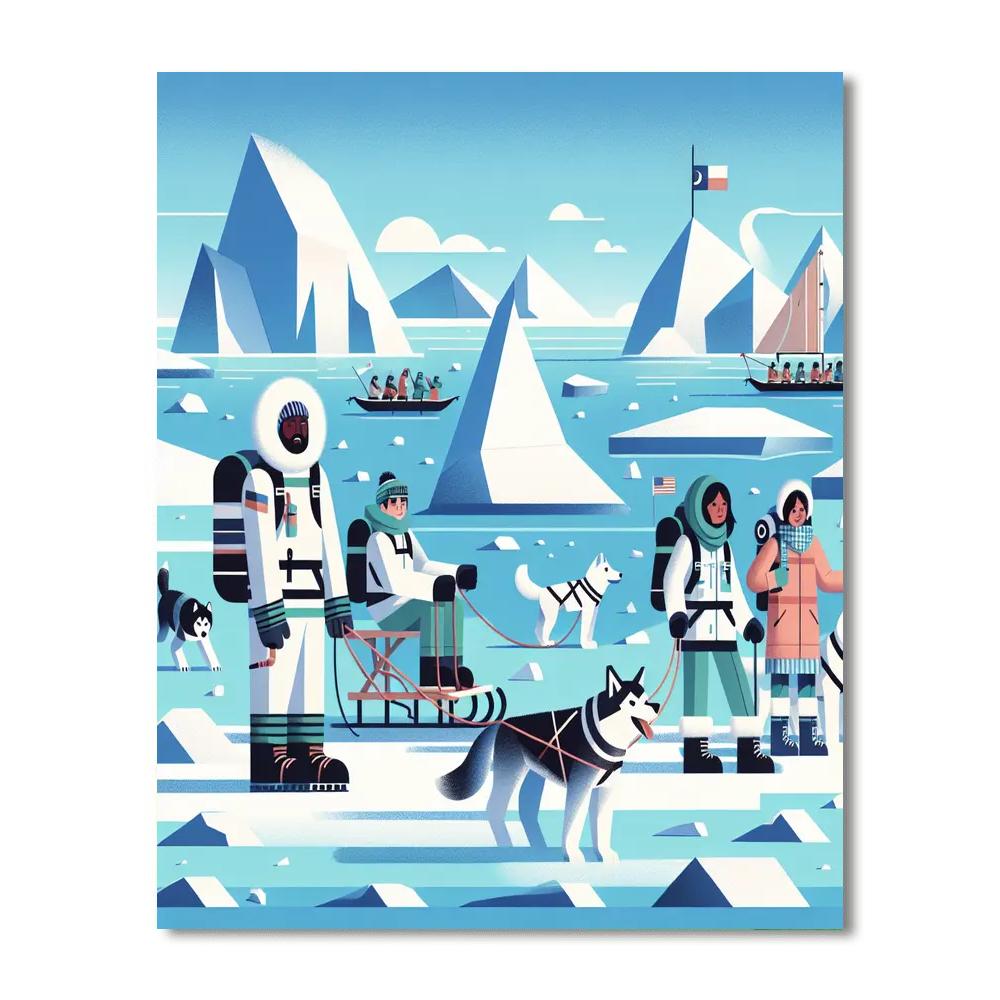 Arctic Wonders Adventure Painting Number Kit