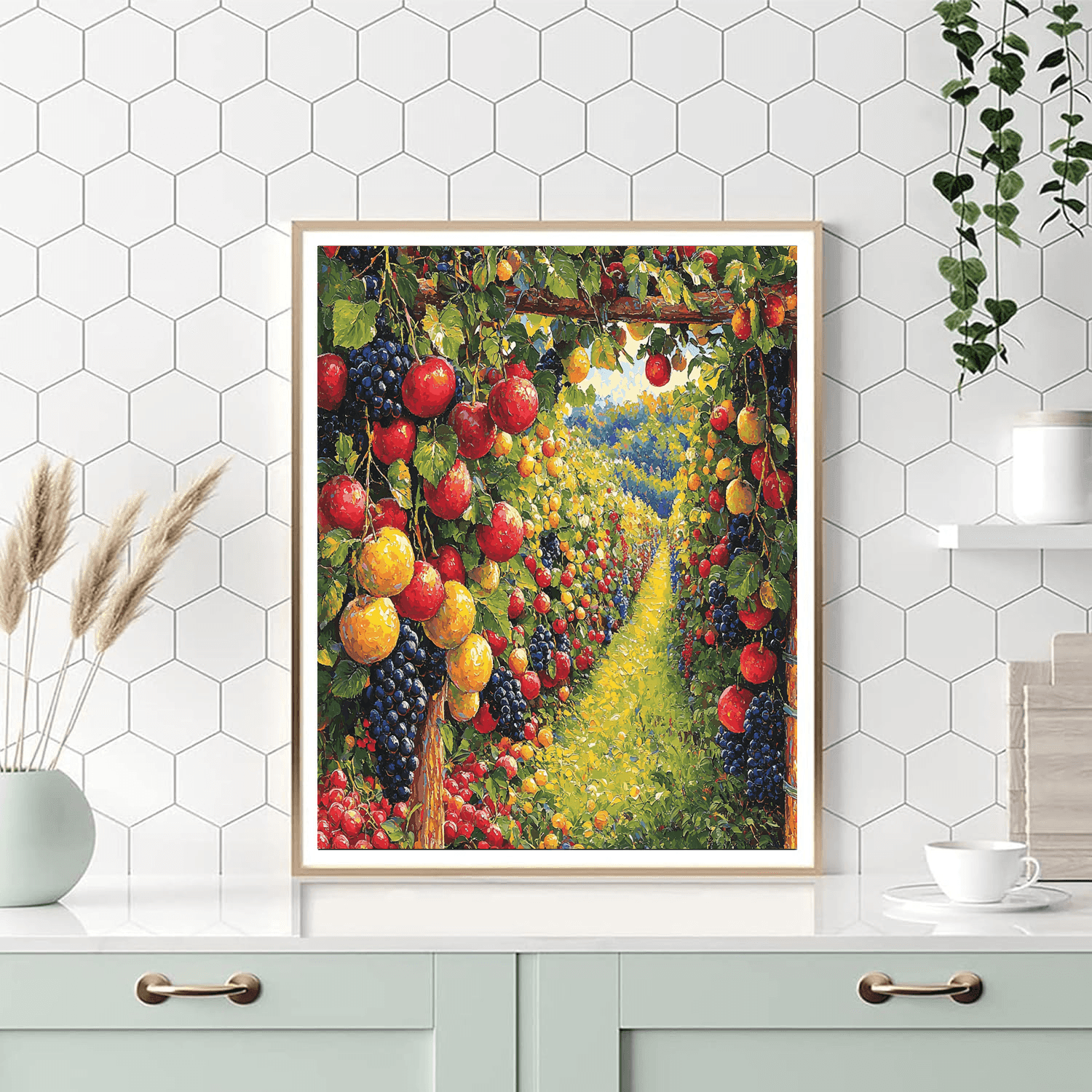 Claude Monet Inspired Bright Orchards  Paint By Numbers Art
