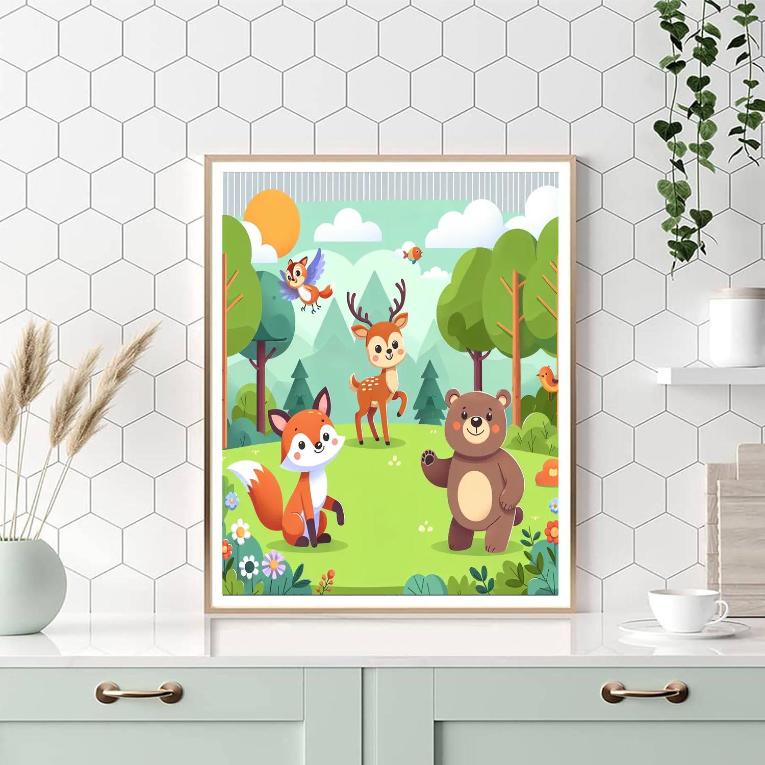 Wondrous Wildlife Wonders Number Painting