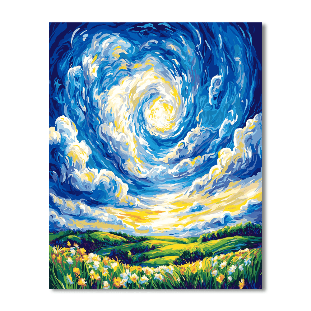 Vincent Van Gogh Inspired Summer Skies  Paint By Numbers Kits