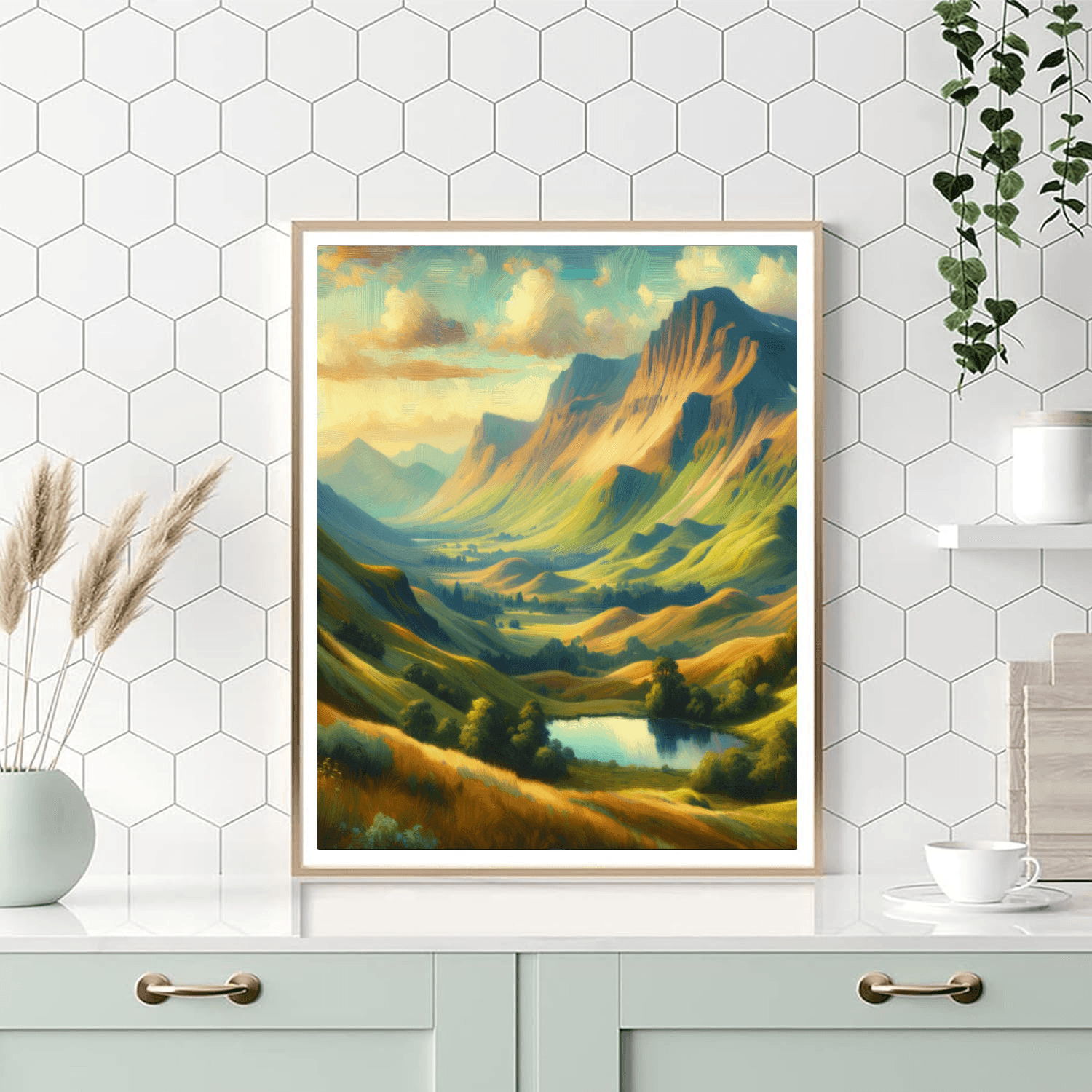 Mountain Bliss DIY Paint By Numbers