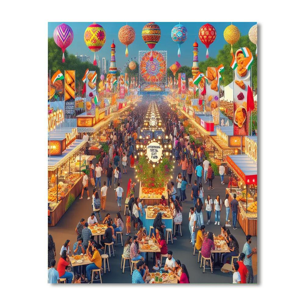 International Festival Of Street Food - India Paint By Number