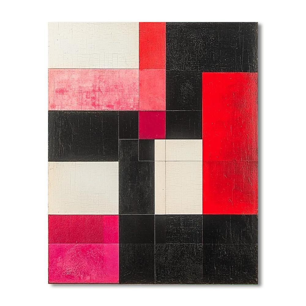 Kazimir Malevich Inspired Layered Realities  Paint By Numbers