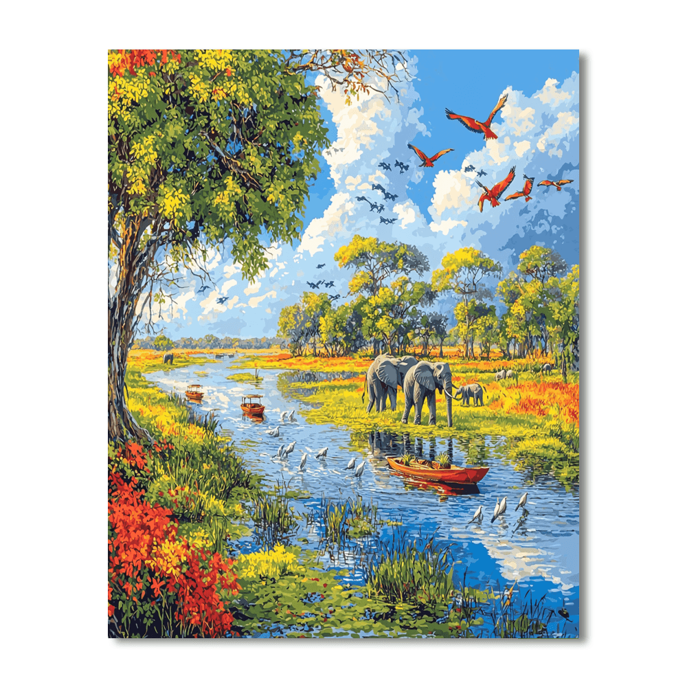 Okavango Delta DIY Paint By Numbers
