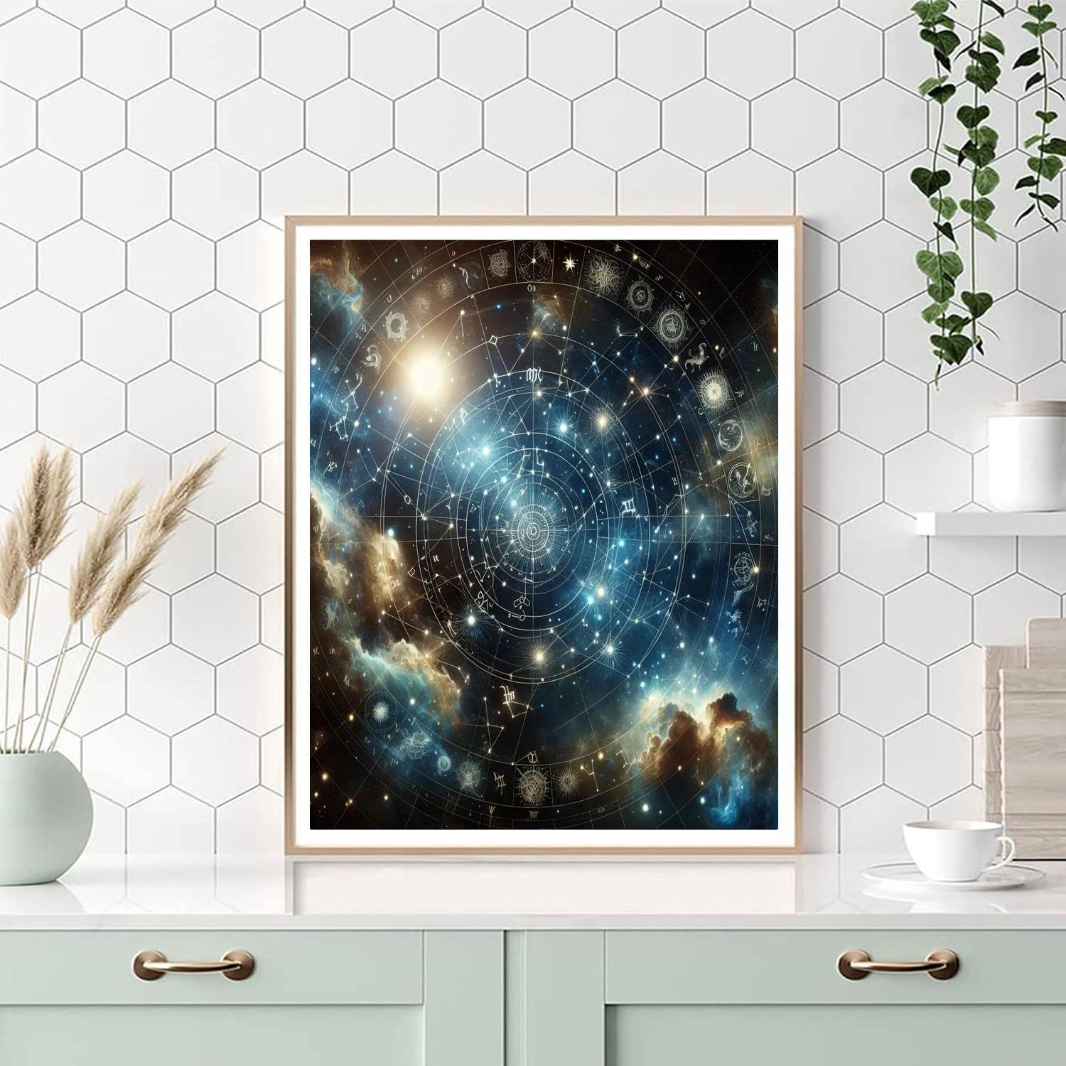 Celestial Constellation Chart Painting By Numbers Kit