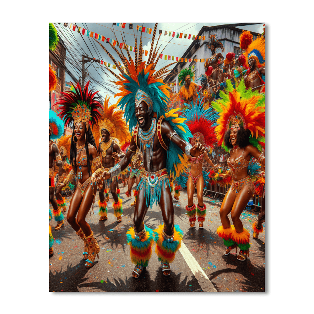 Kingston Carnival - Kingston, Jamaica Painting Number Kit