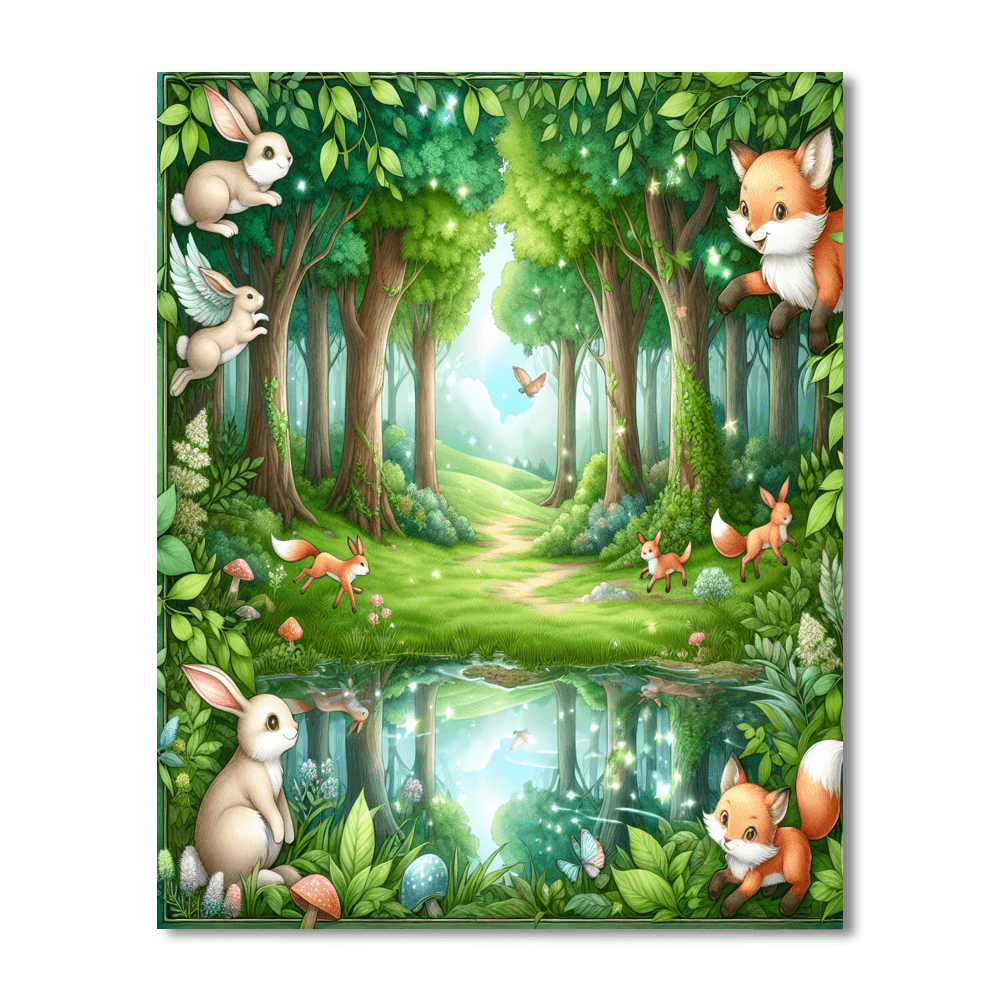 Enchanting Woodland Friends Paint By Color