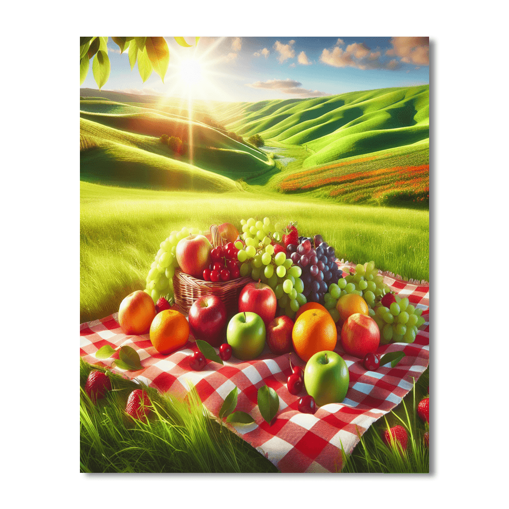 Sunny Countryside Picnic Number Painting