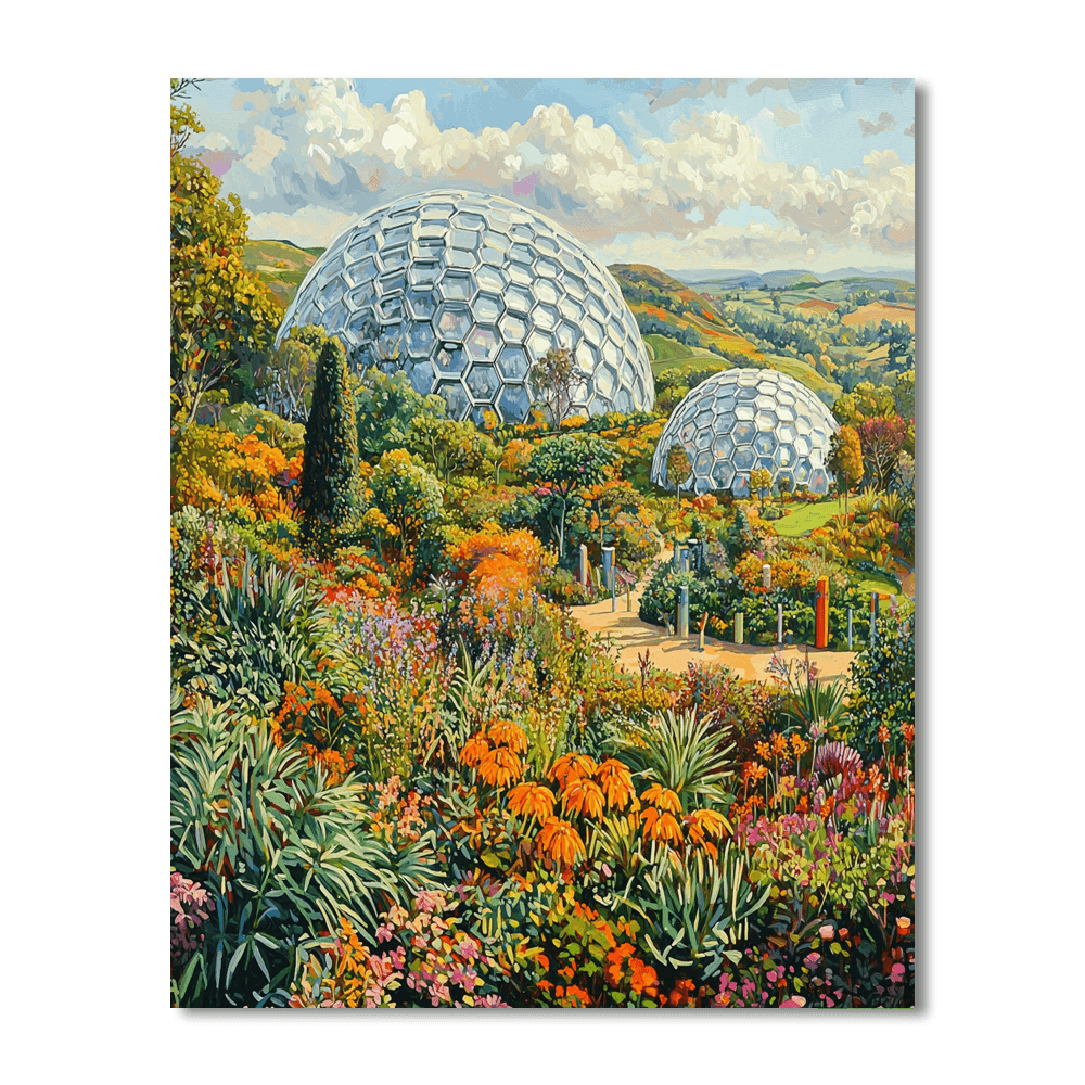 The Eden Project - Cornwall Painting Number Kit