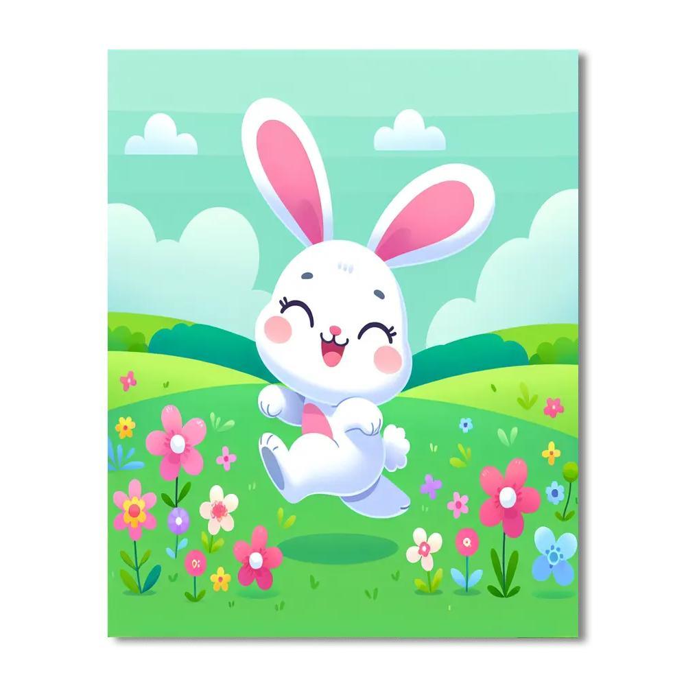 Giggles The Bunny DIY Paint By Numbers