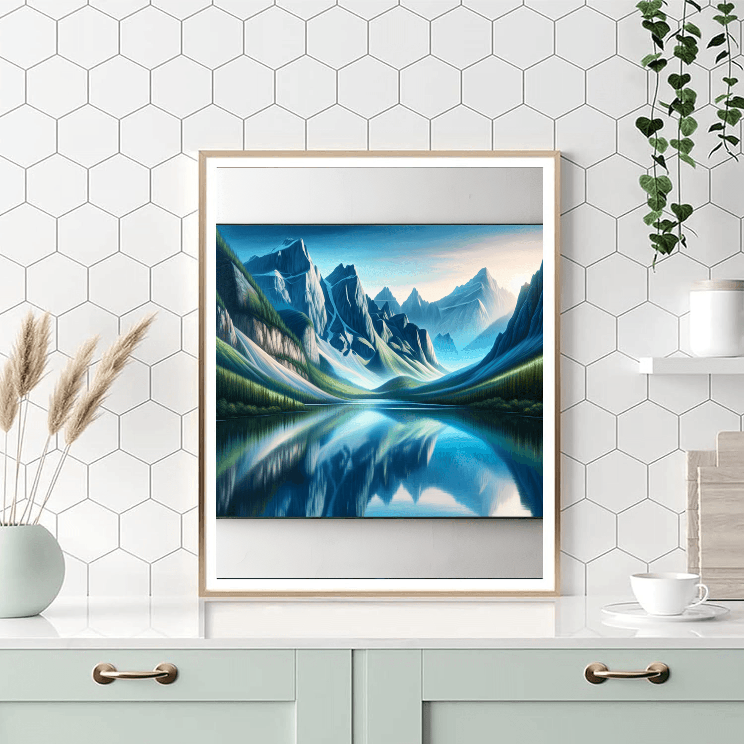 Mountain Reflections Painting Number Kit