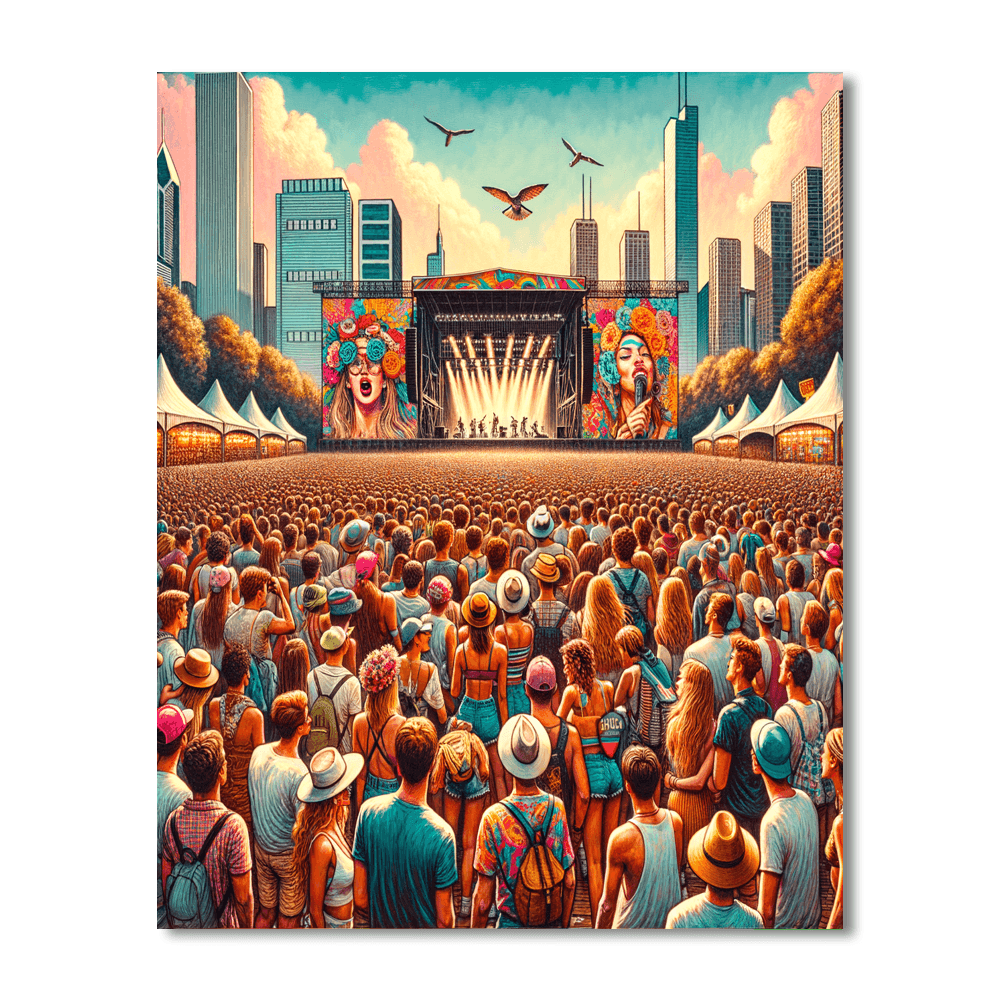 Lollapalooza Number Painting