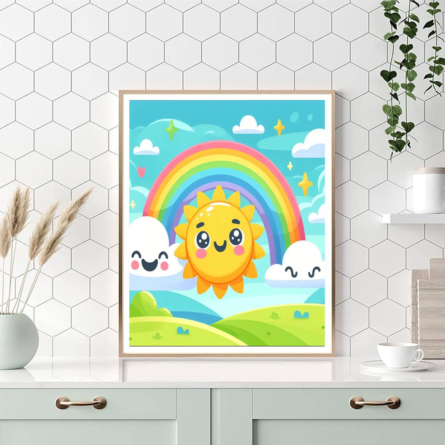 Happy Sun And Friends Numbered Painting Kits