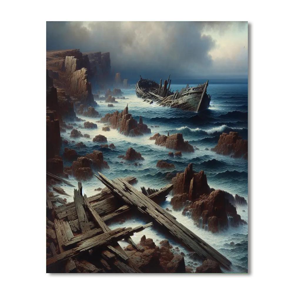 Tales Of Old Shipwrecks Paint By Number