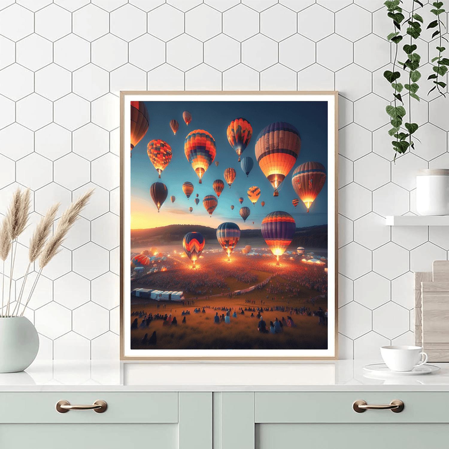 Bristol International Balloon Fiesta - Bristol, Uk Paint By Color