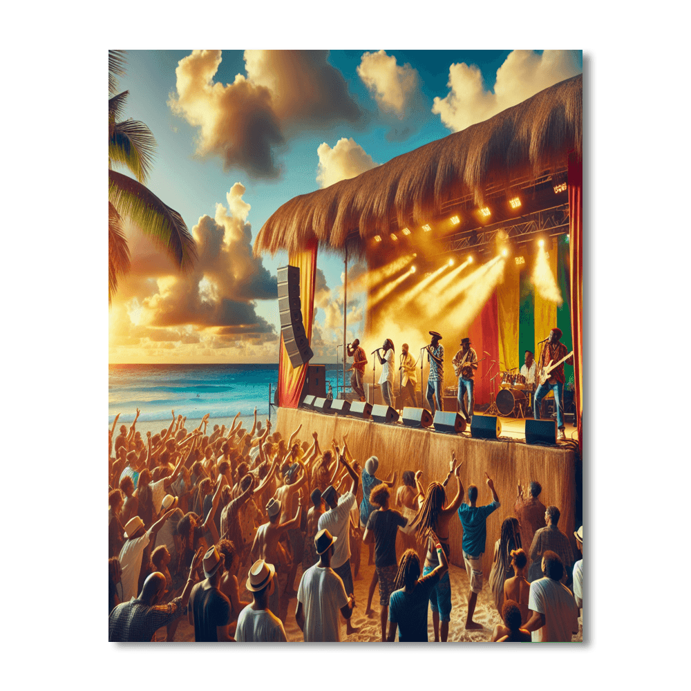 Reggae Sumfest - Montego Bay, Jamaica Number Painting