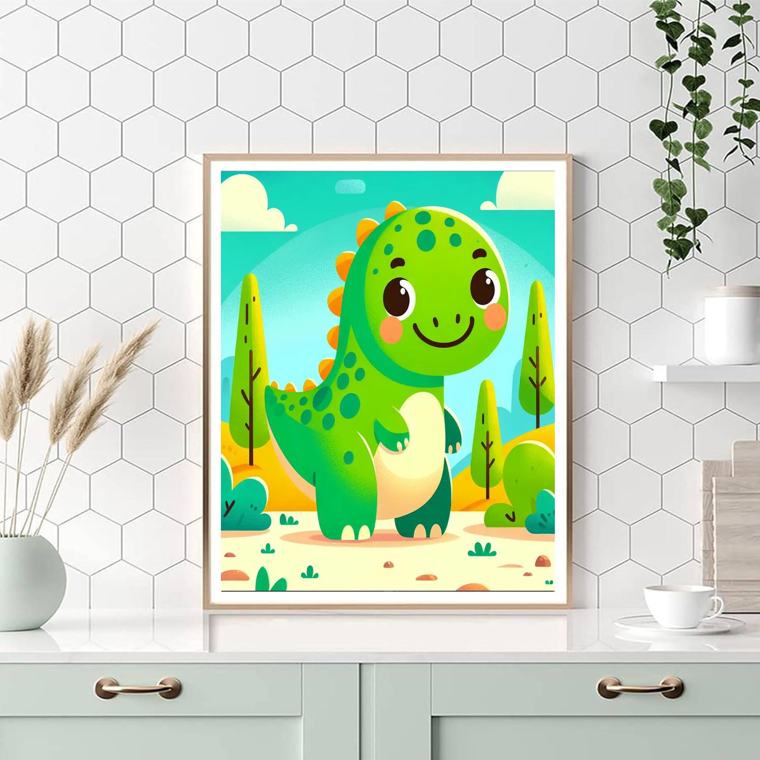 Funny Dinosaur Paint By Number