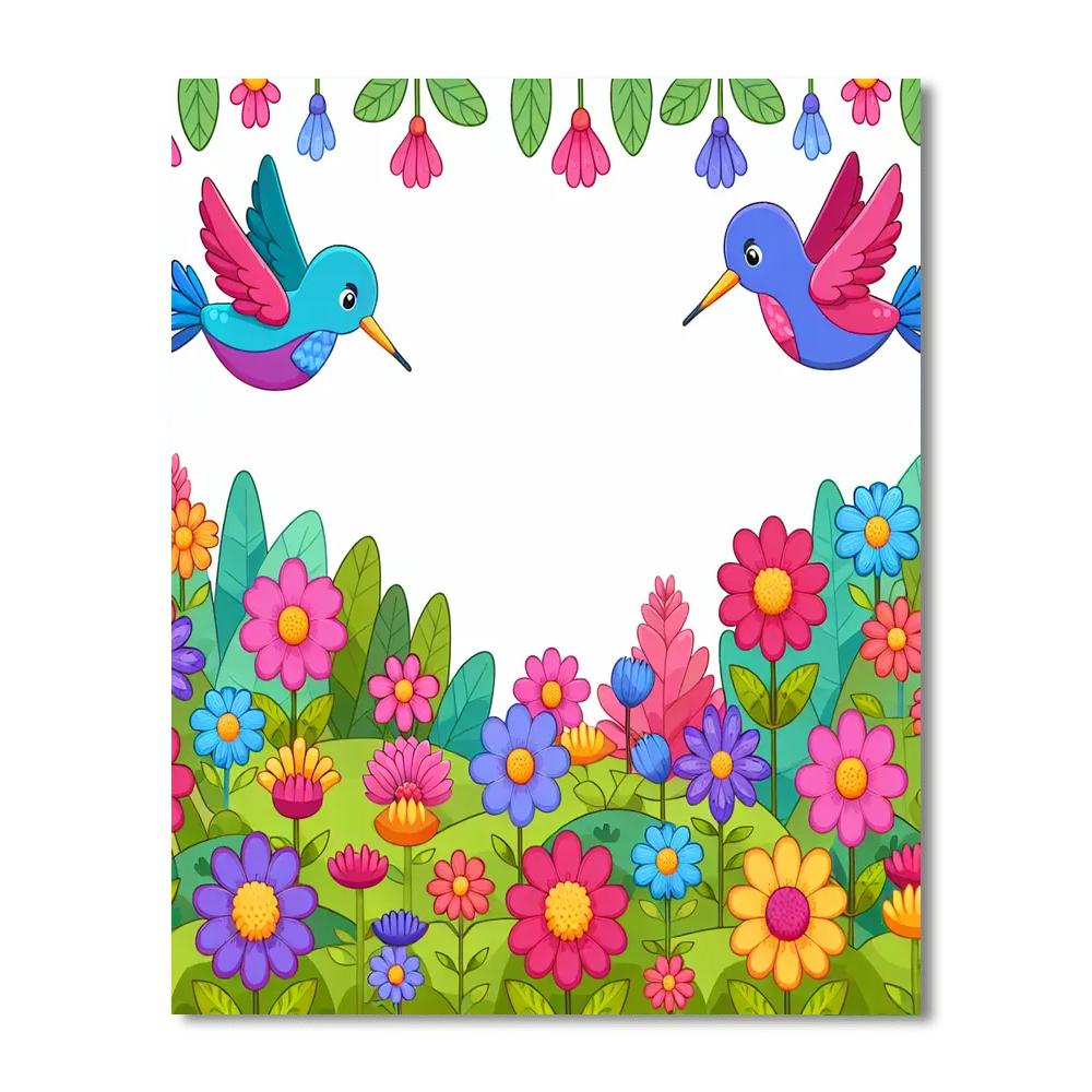 Harmony In Hummingbird Haven Paint By Numbers