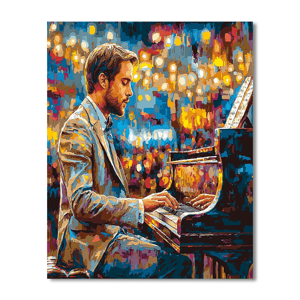 Ryan Gosling: The Charismatic Dreamer Of La La Land Painting Number Kit