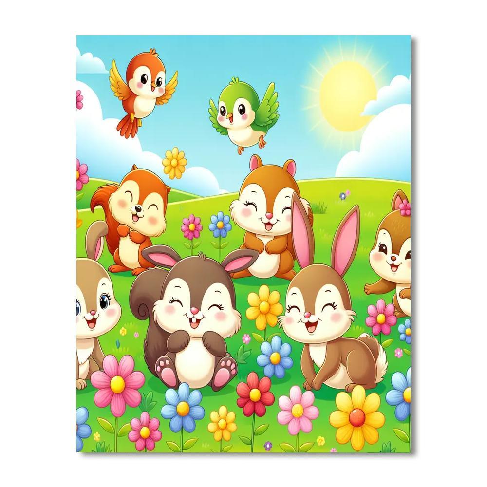 Bouncy Animal Adventures Paint By Number