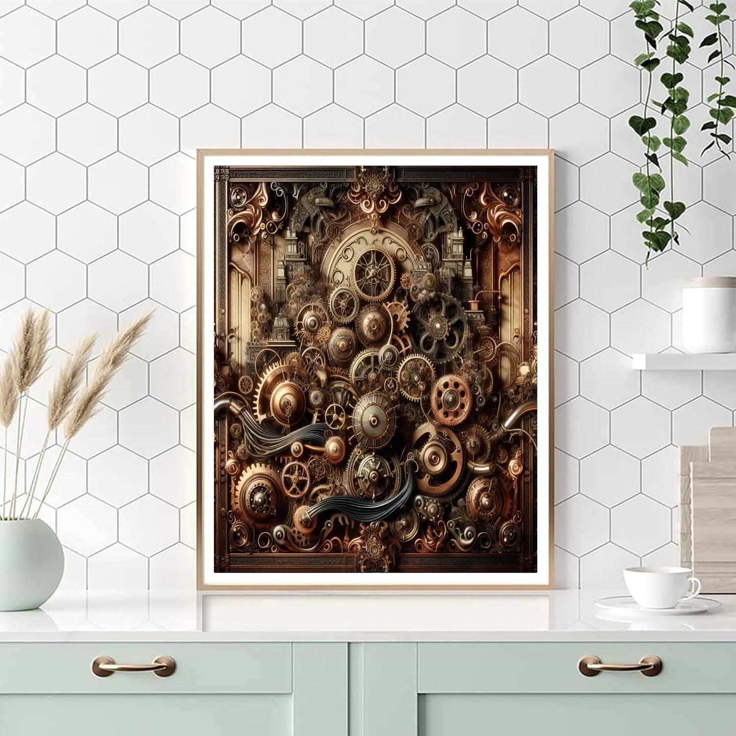 Steampunk Mechanical Fantasy DIY Paint By Numbers