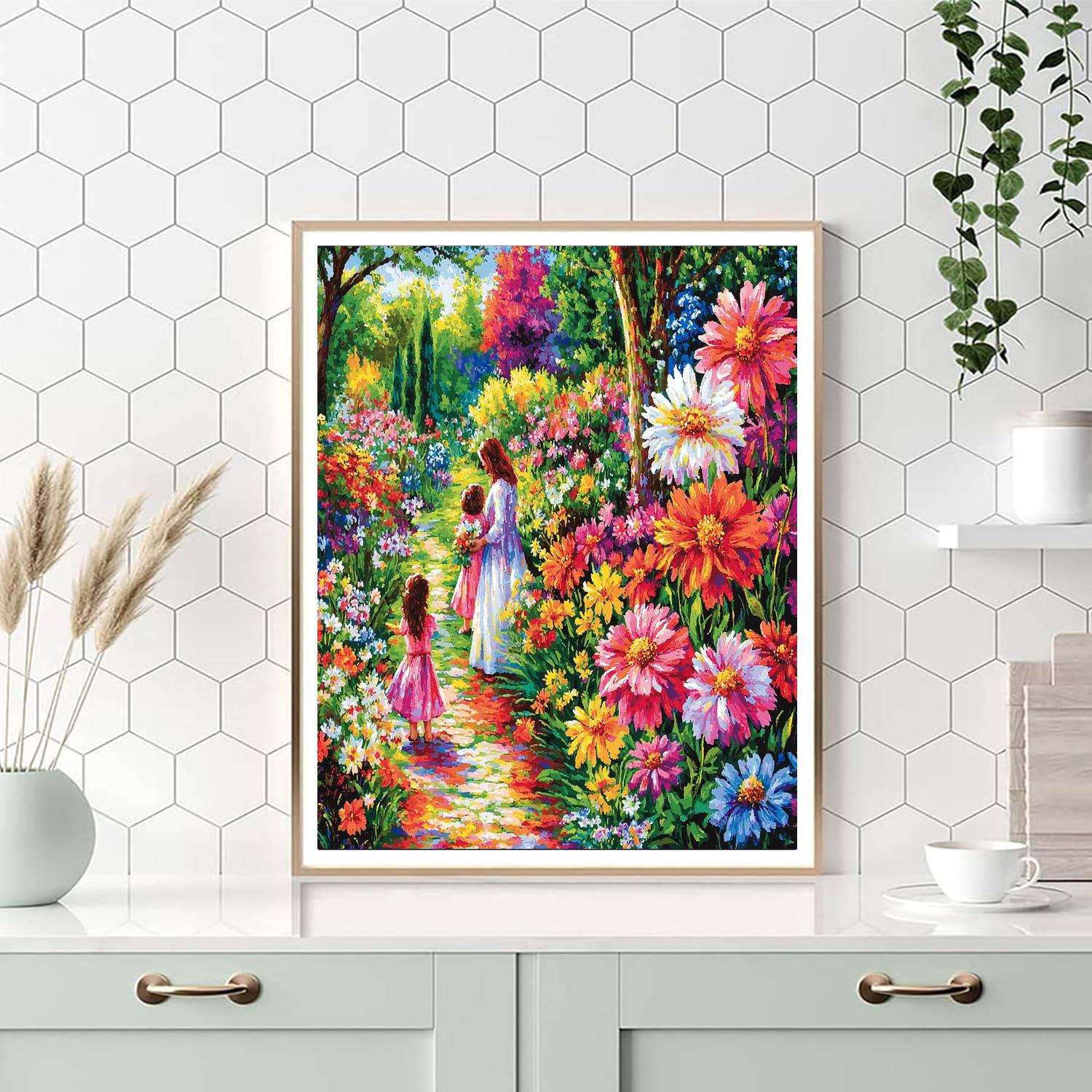 Floral Love DIY Paint By Numbers