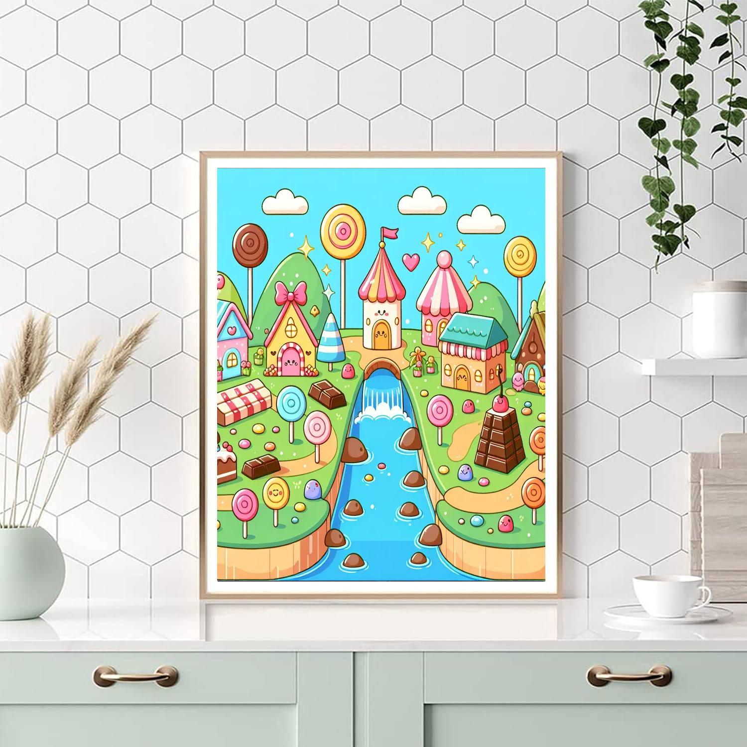 Magical Adventure In Candy Land Paint By Number