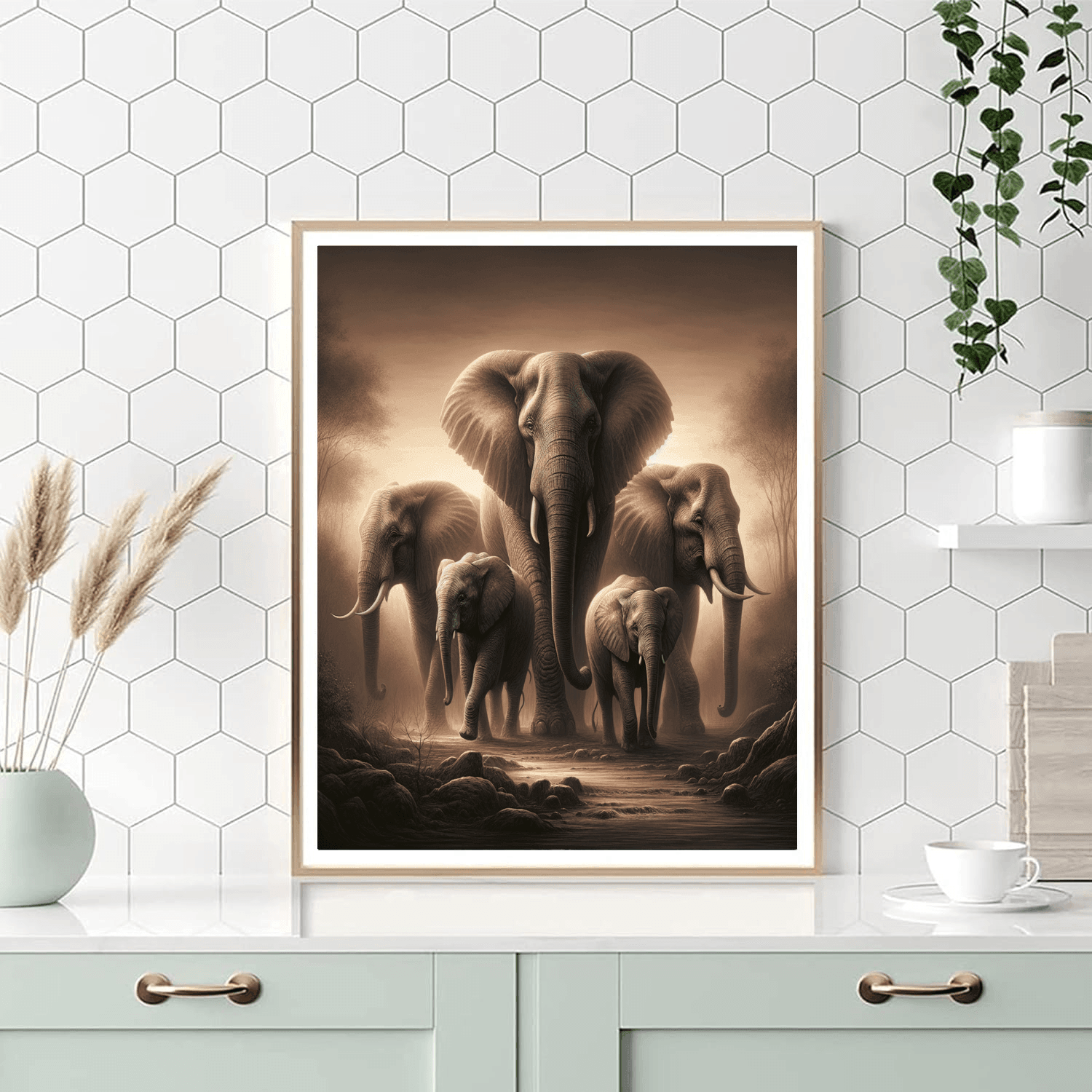 Elephant Grace Paint By Number