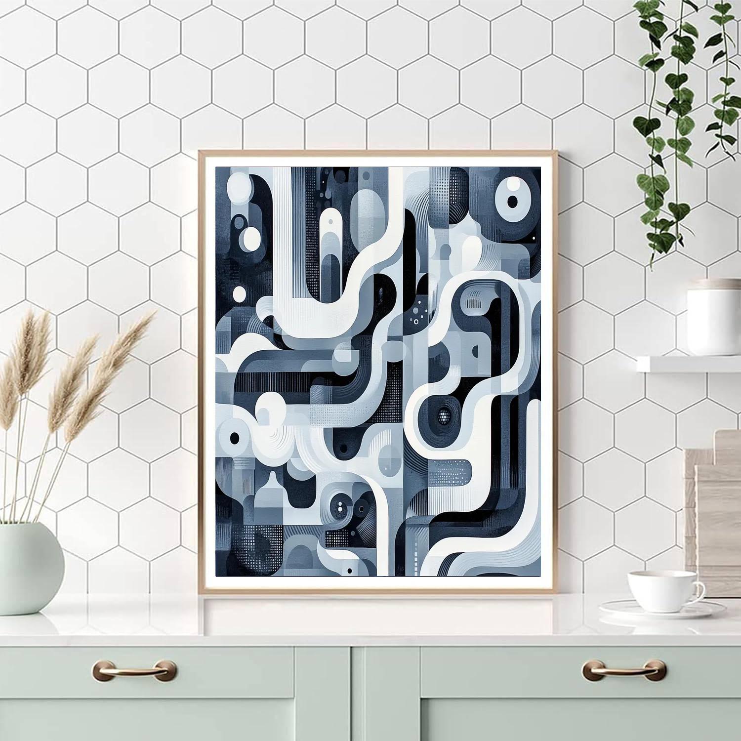 M.C. Escher Inspired Tessellation Symphony  Numbered Painting Kits