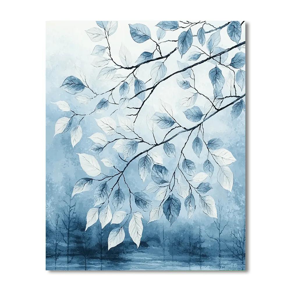 Leonardo Da Vinci Inspired Frosted Nature  Paint By Numbers Art