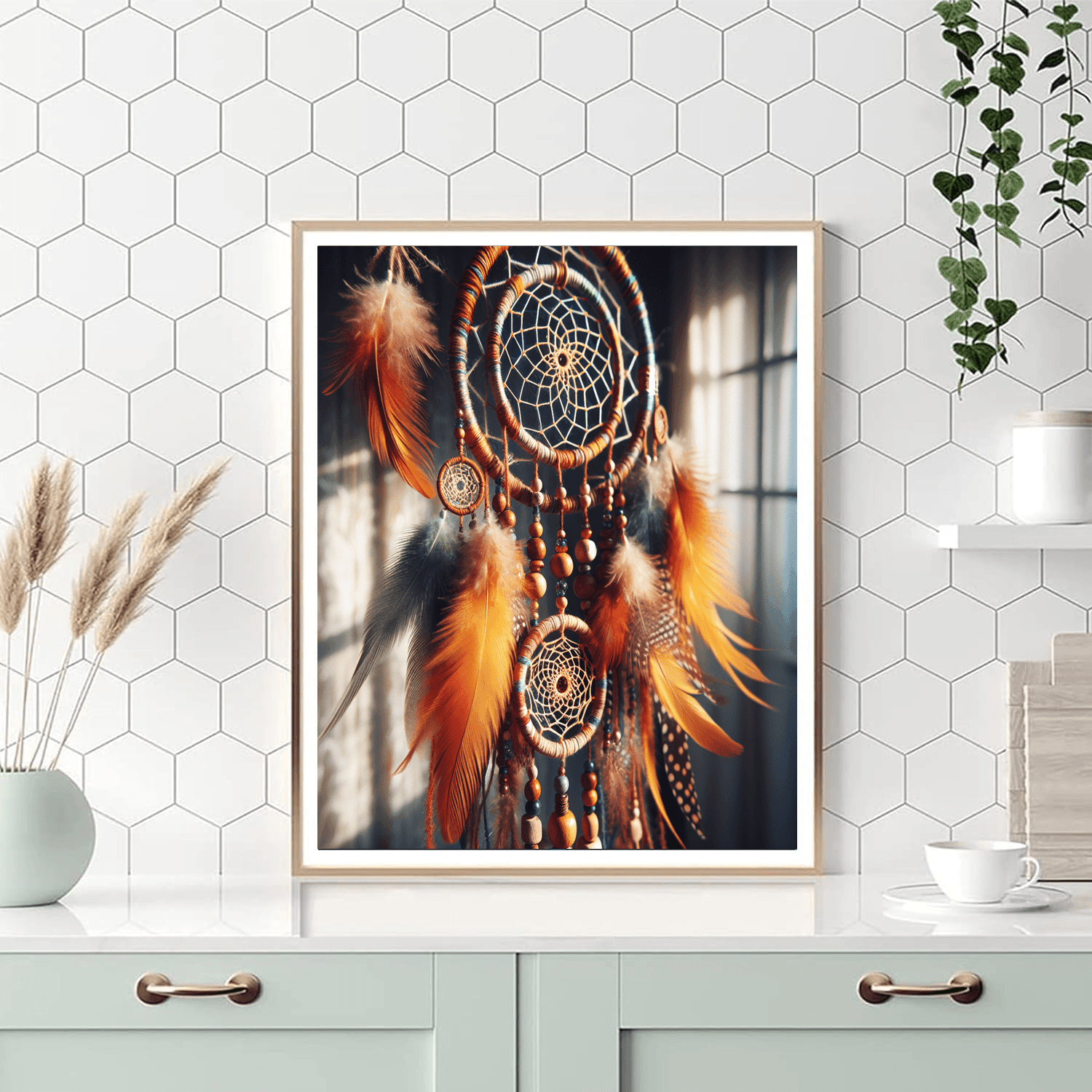 Bohemian Dream Catcher Painting Number Kit