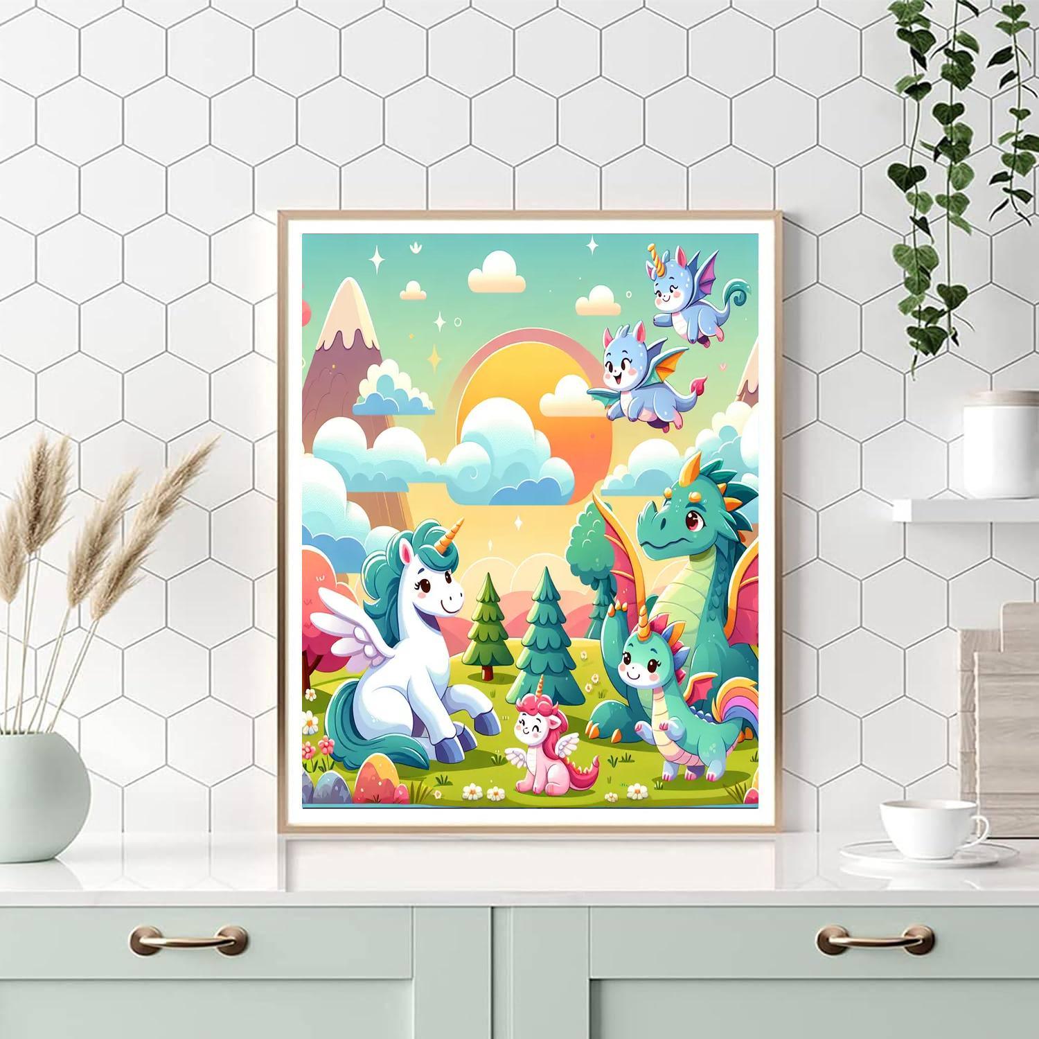 Artistic Mythical Creatures Paint By Numbers Kits