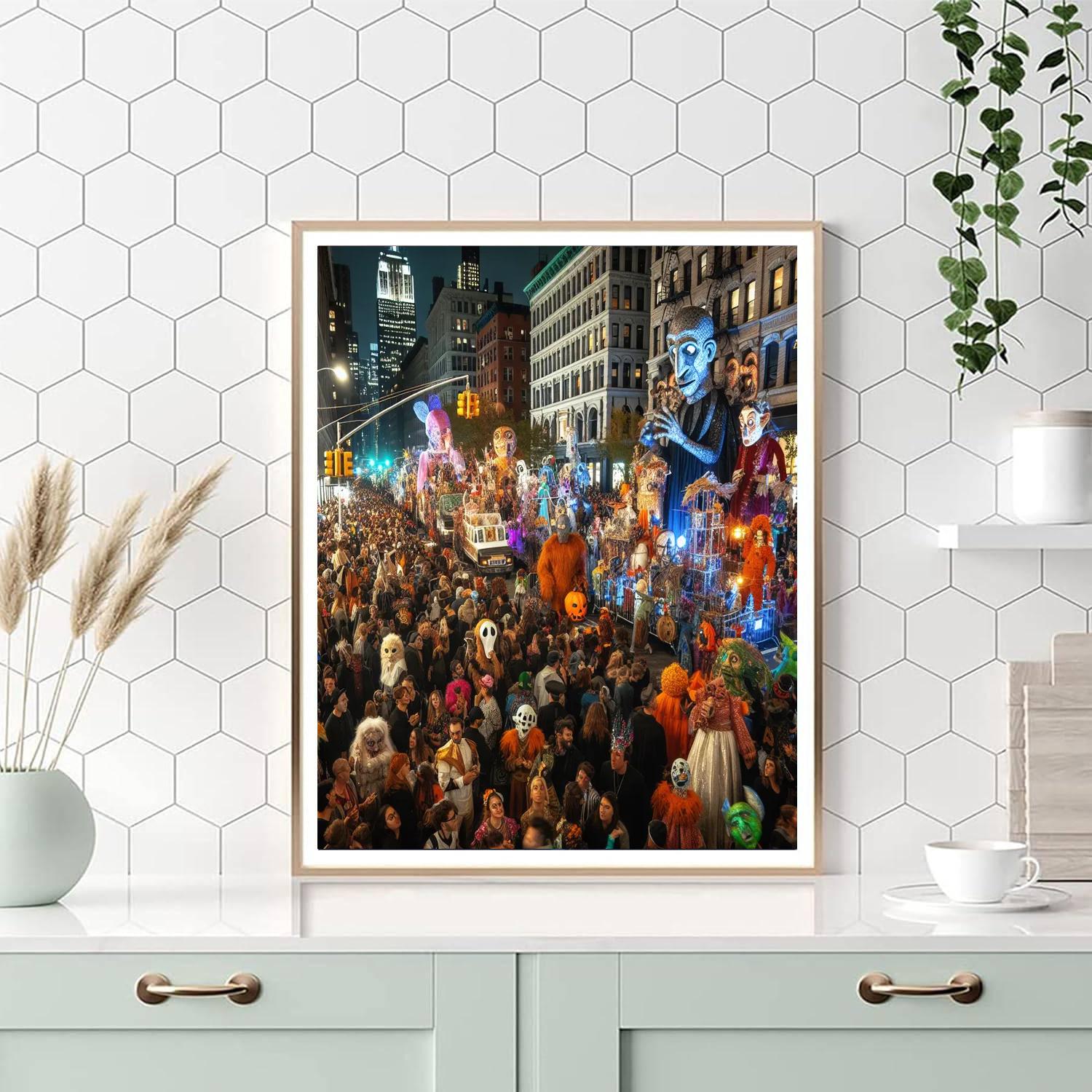 Halloween Parade - New York City Number Painting