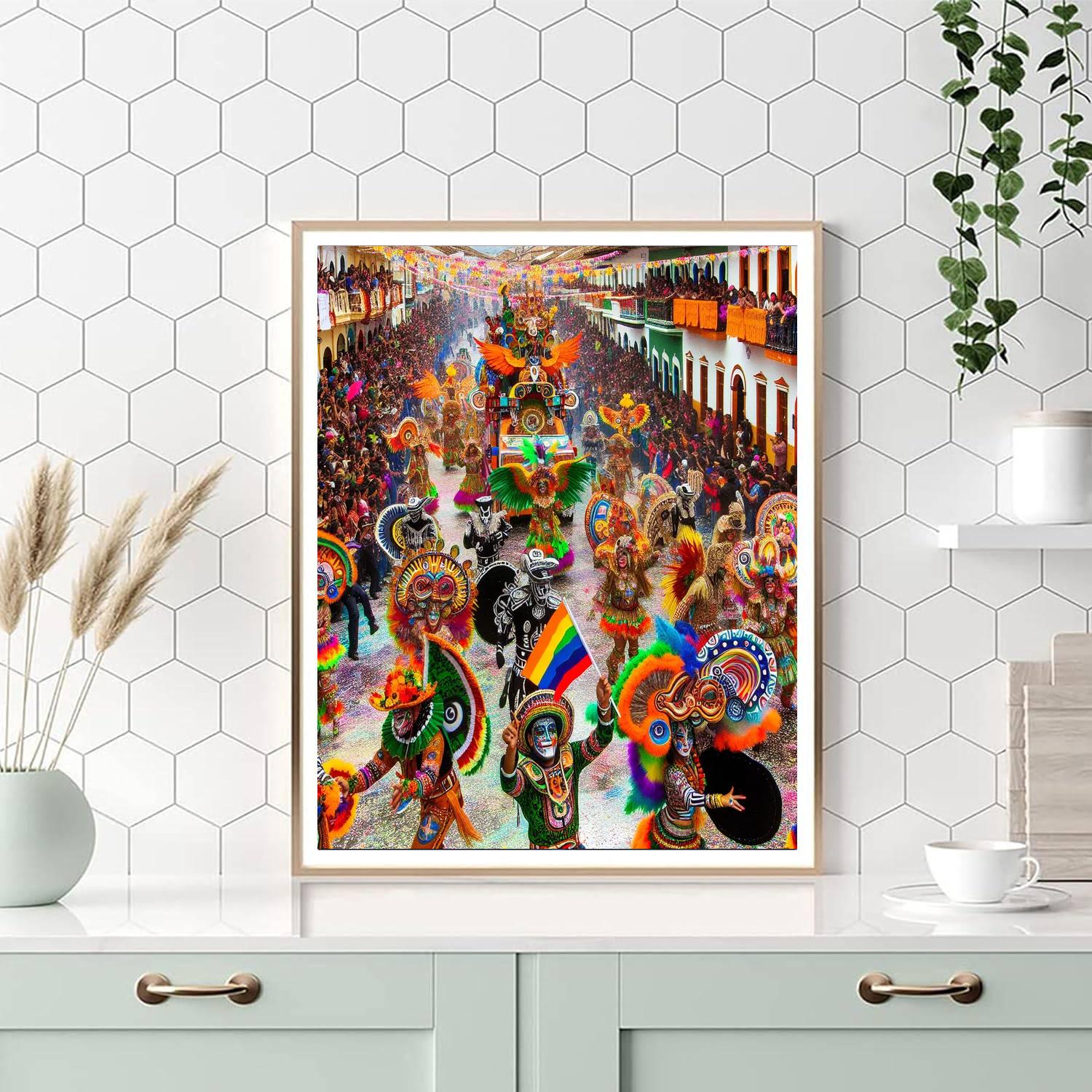 Carnaval De Negros Y Blancos - Pasto Numbered Painting Kits