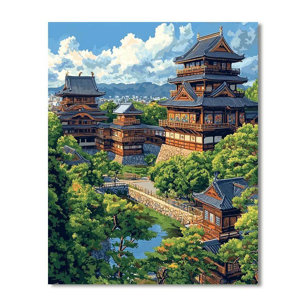 Nijo Castle - Kyoto Paint By Numbers