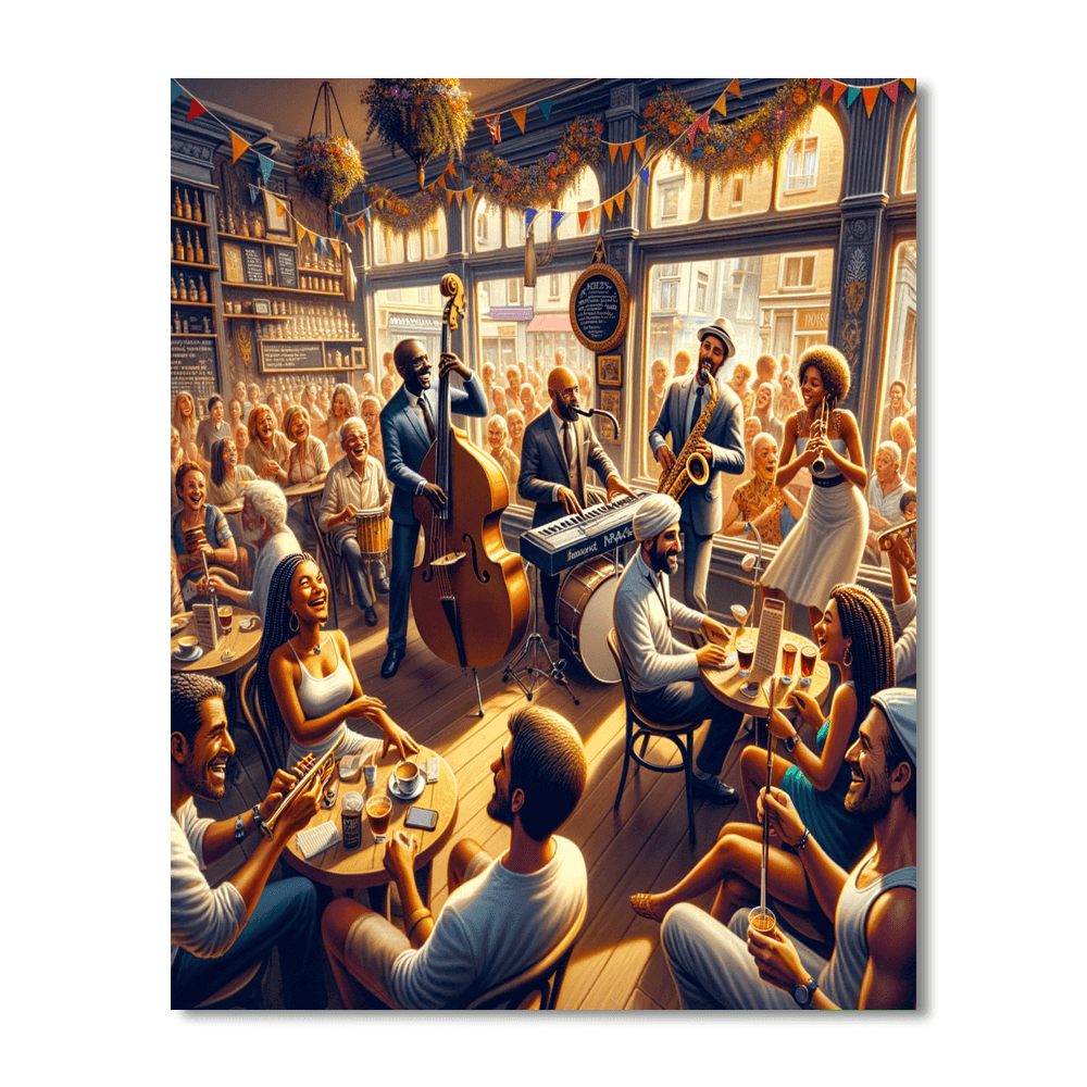 Wellington Jazz Festival Number Painting