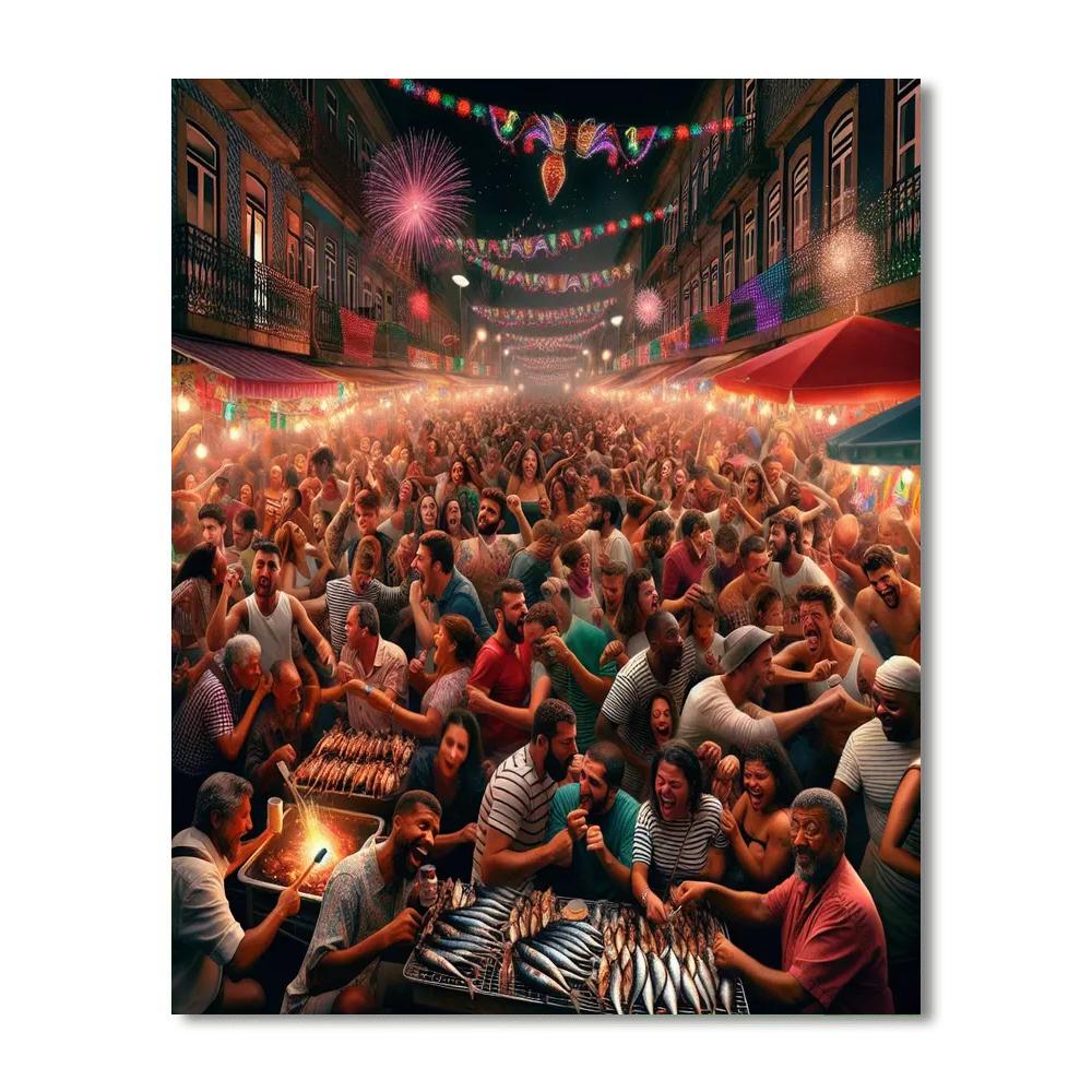Fiesta De São João - Porto Paint By Numbers