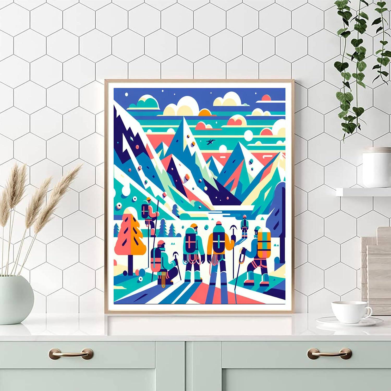 Mountain Adventure Challenge Paint By Number