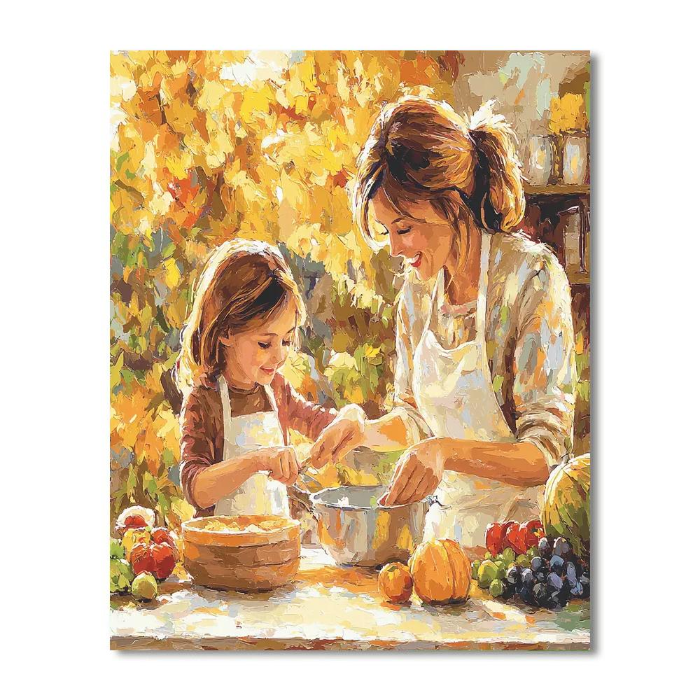 Mommy And Me Baking Paint By Color