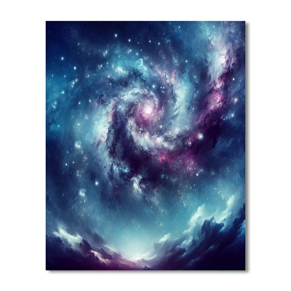 Galactic Stargazer's Dream DIY Paint By Numbers