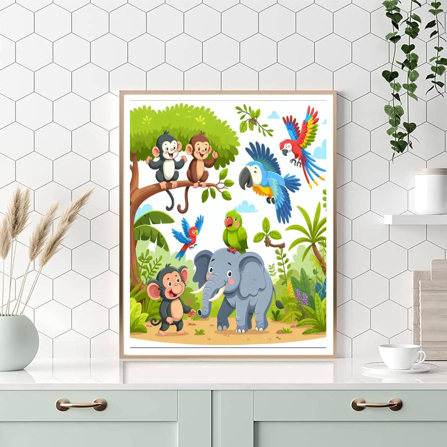 Explorers In The Jungle Paint By Numbers