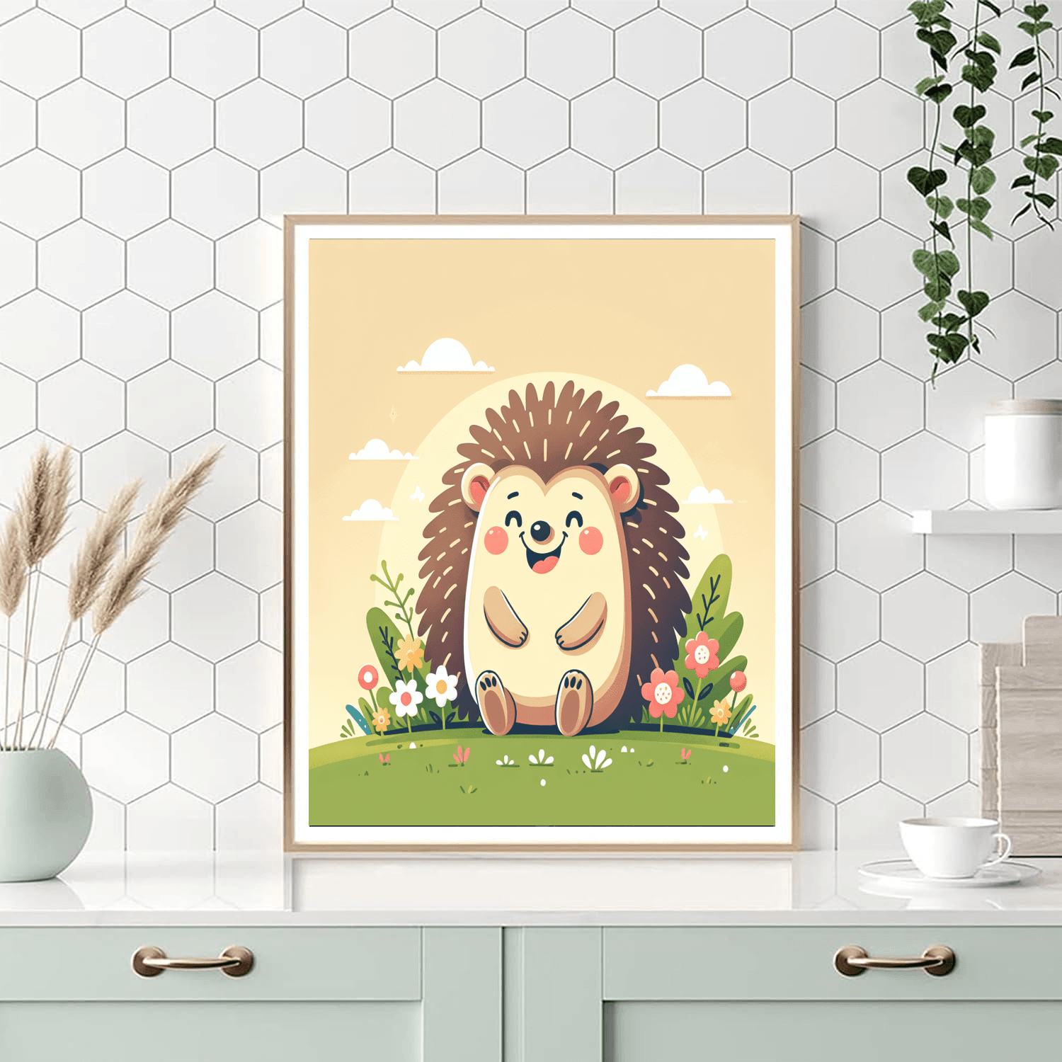 Silly Hedgehog Paint By Number