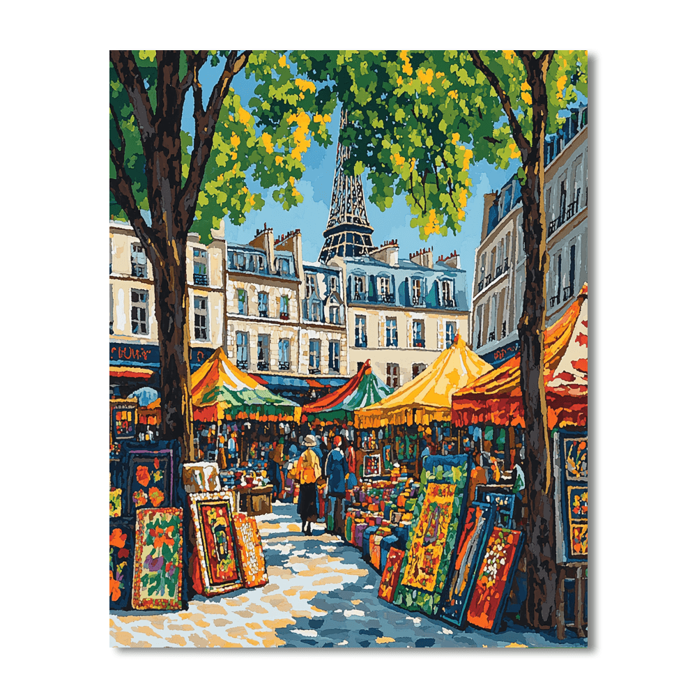 Artisan Market Of Montmartre Paint By Numbers Kits