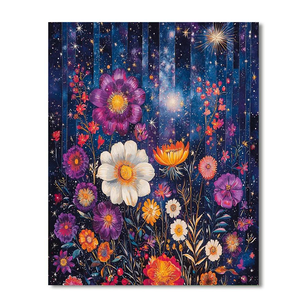 Frida Kahlo Inspired Celestial Petals  Paint By Color